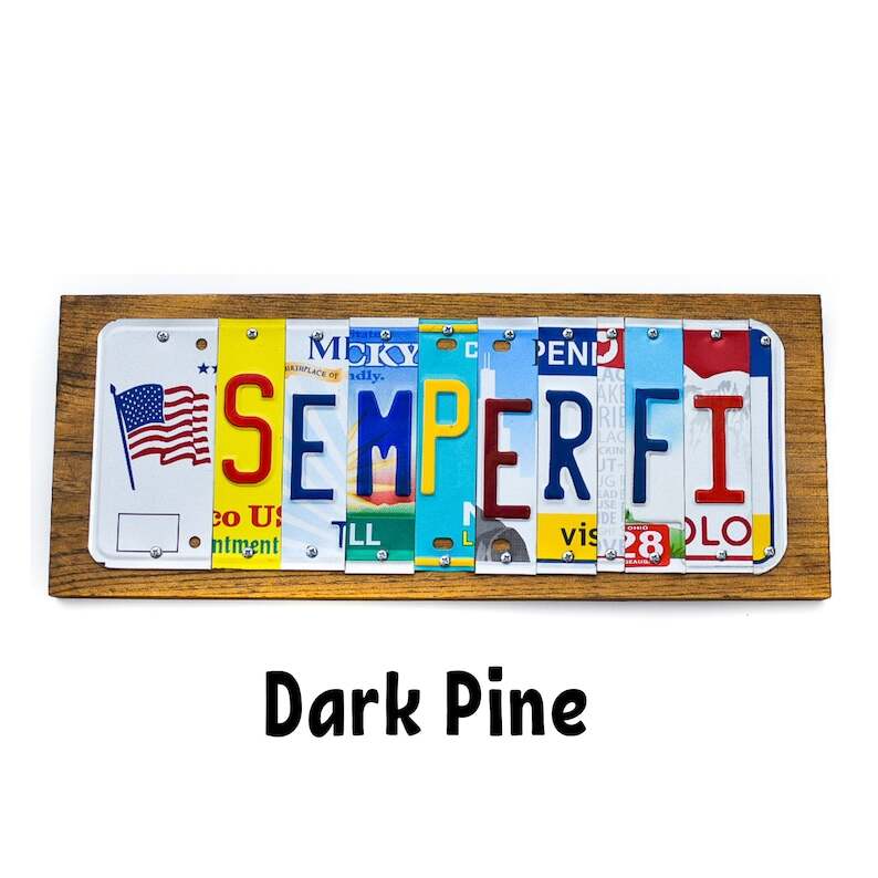 Custom License Plate Signs, Personalized gift from license plates, Custom Gifts, Unique Gift for husband, Retro Home Decor, Last Name Sign.