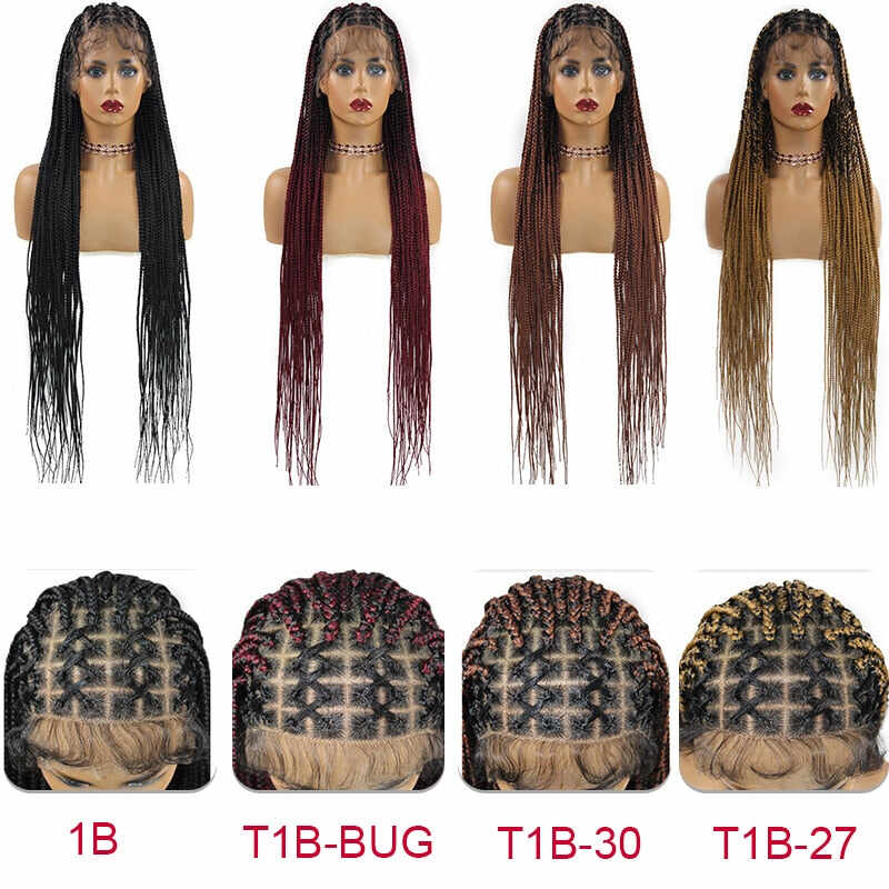 ombre knotless box braid frontal wig