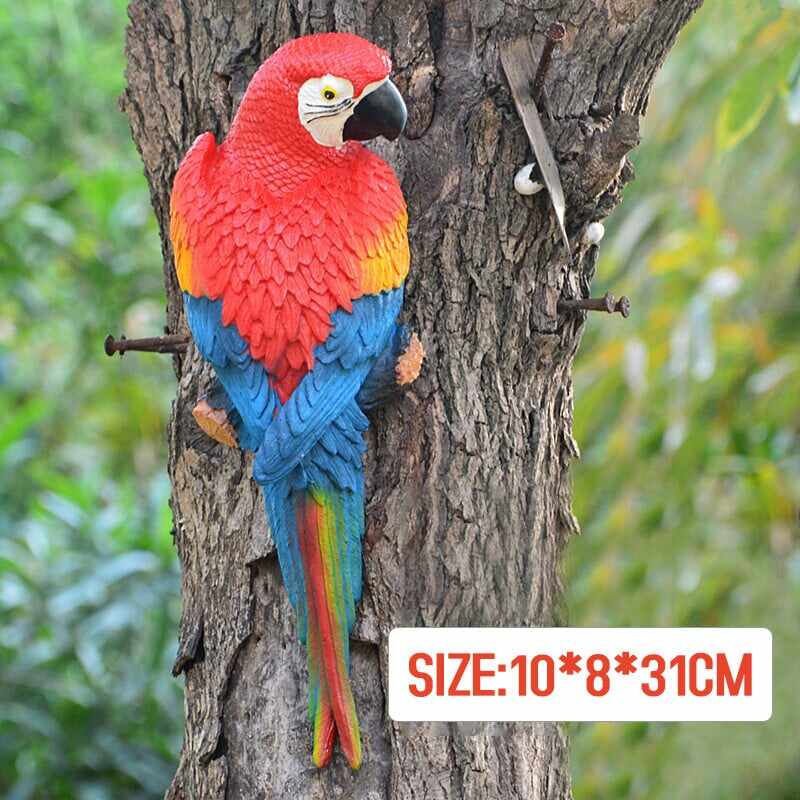 Resin Parrot Bird Statue