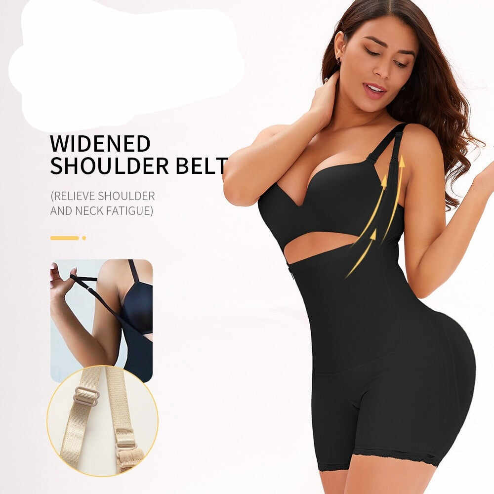 Women Waist Trainer Bodysuit Adjustable Shoulder Strap