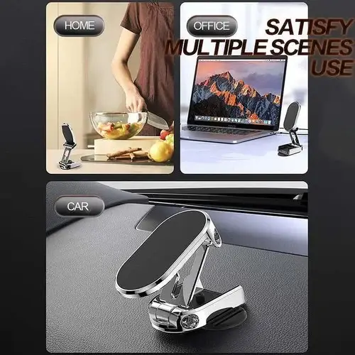 (🔥Summer Hot Sale - 48%) 360° Rotating Folding Magnetic Car Phone Holder - 👍Buy 2 Save $10