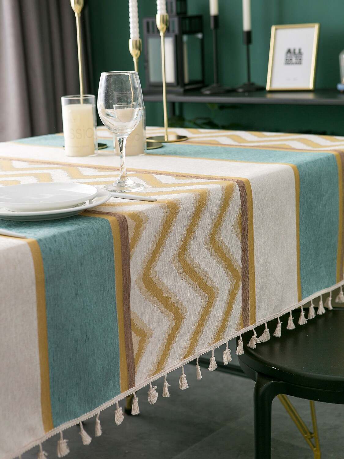 Farmhouse Style Tablecloth Cotton Linen Rectangle Table Cloths