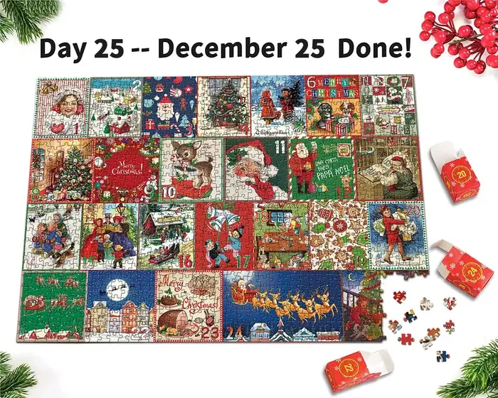 🎄🎅Christmas Calendar Jigsaw Puzzle 1008pcs🧩