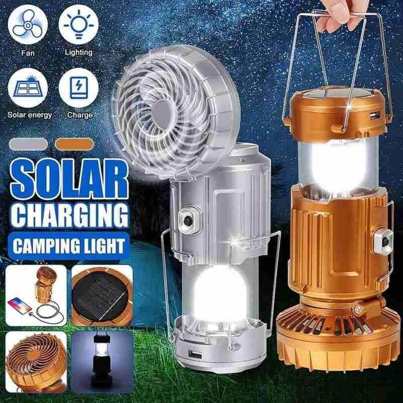 🔥Last Day Promotion -50% OFF🔥6 in 1 Portable Outdoor LED Camping Lantern With Fan