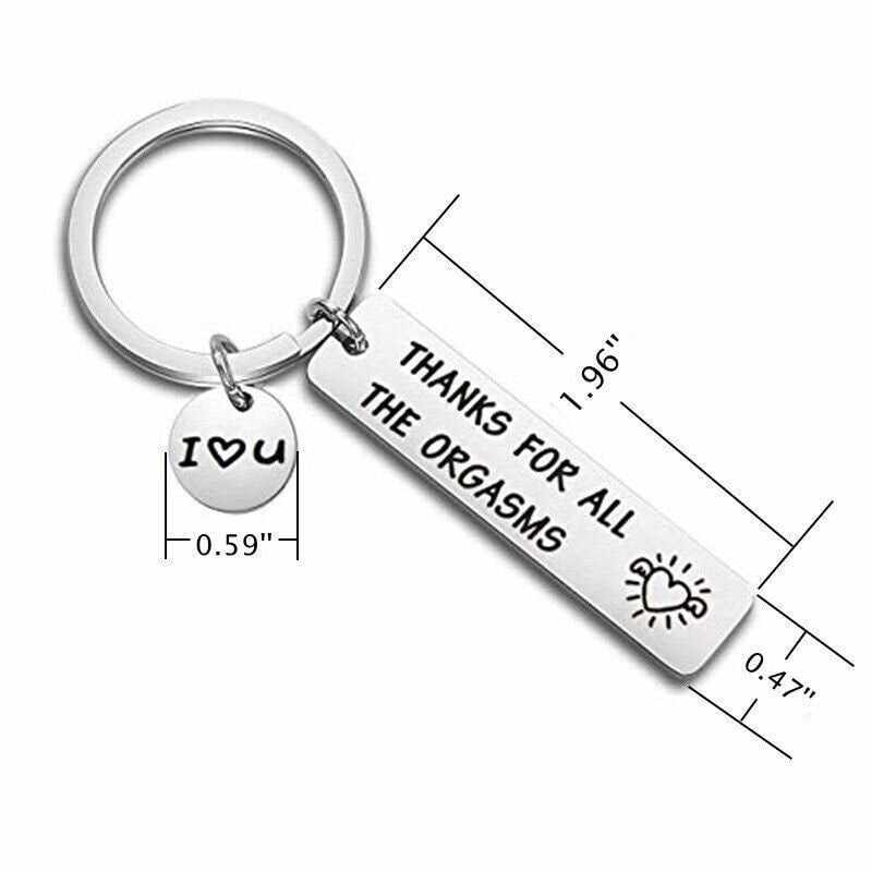 Valentine's Day - Thanks For All The Orgasms Keychain