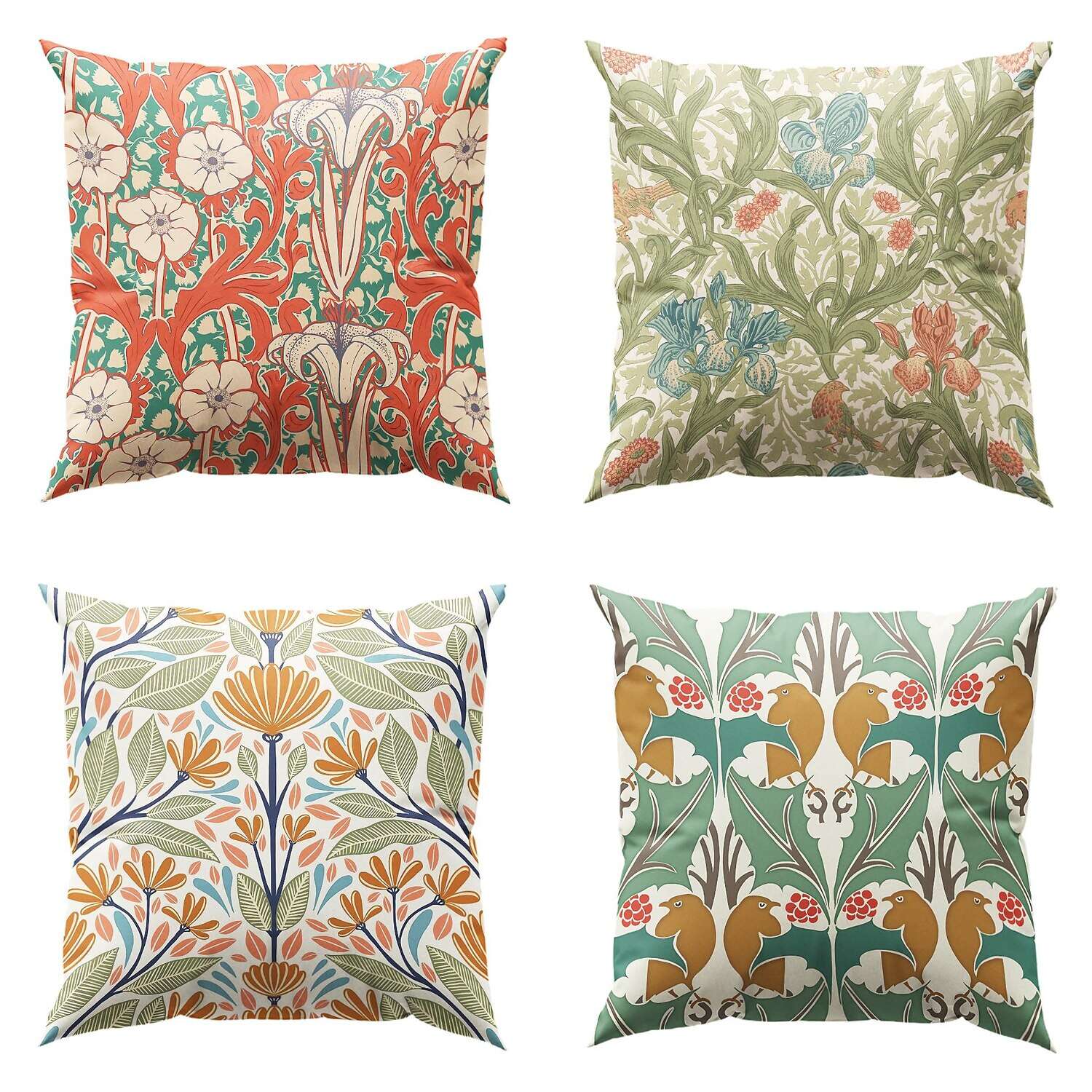 William Morris Double Side Pillow Cover 4PC