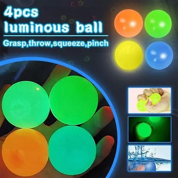 🔥HOT SALE NOW 49% OFF 🥳☄️Luminous Sticky Wall Ball Toy