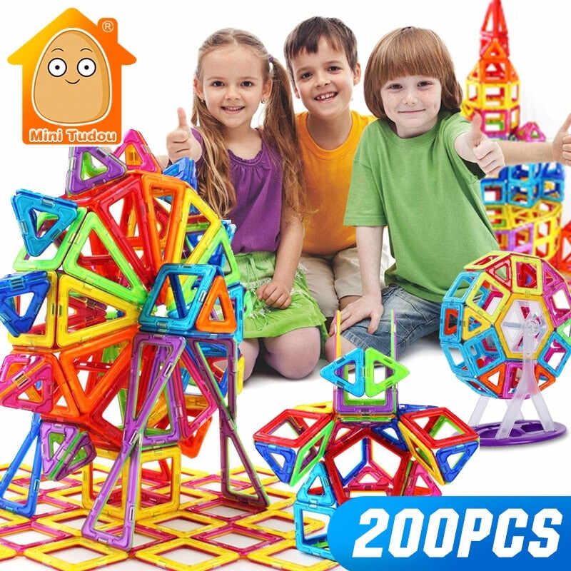 Mini 200PCS - Magnetic Designer Constructor Toy