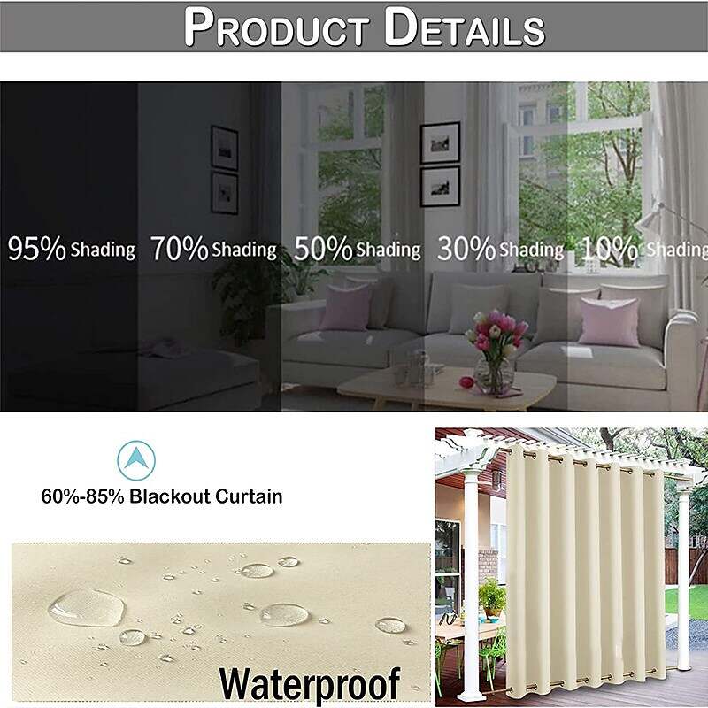 Waterproof Outdoor Curtain Privacy