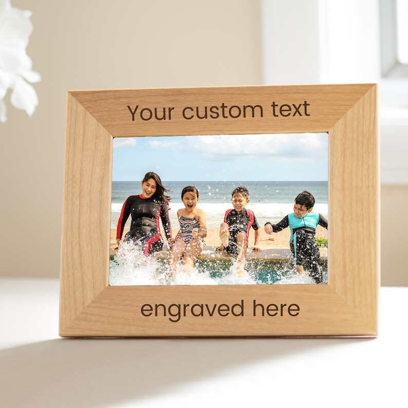 Create Your Own Personalized Picture Frame by Lifetime Creations: 5x7 or 8x10 Engraved Custom Picture Frame, Personalized Frame, SHIPS FAST