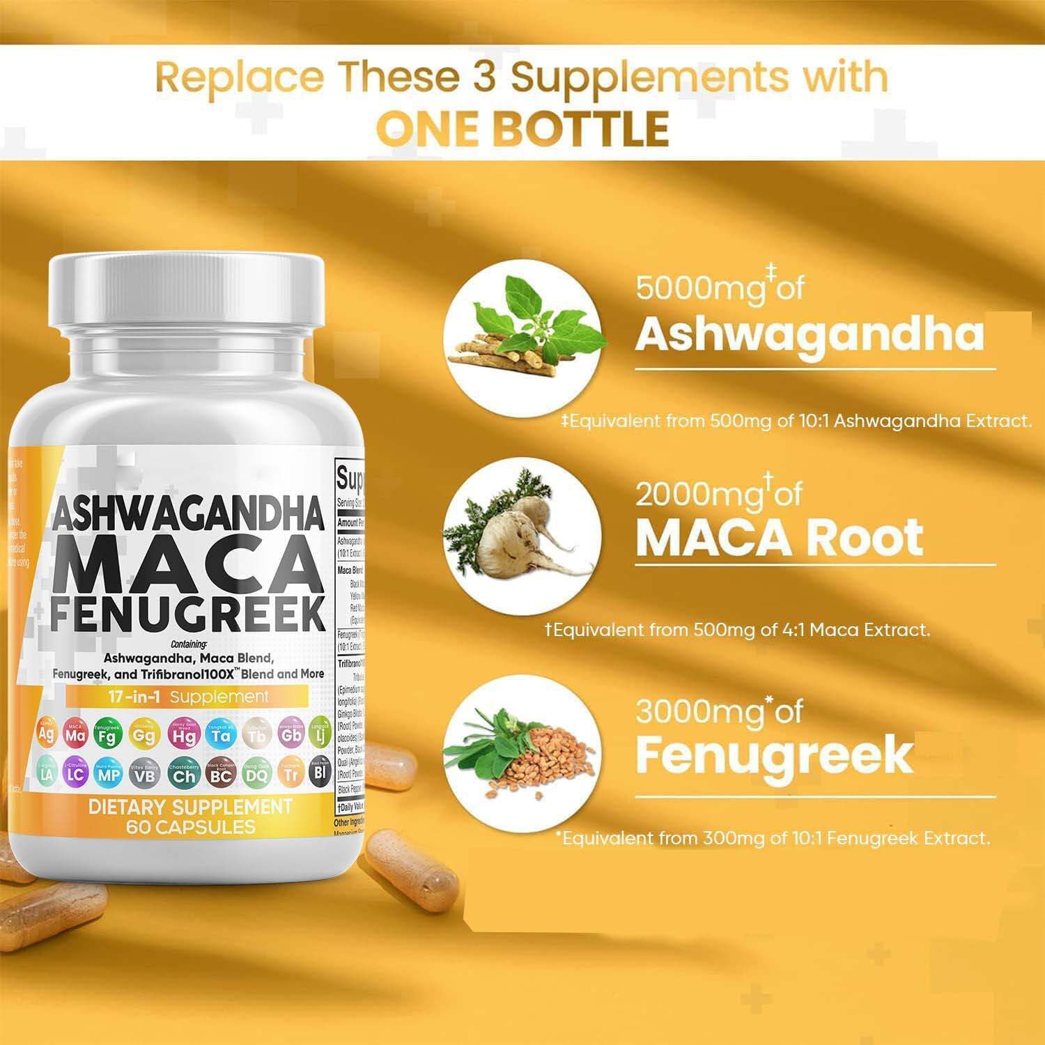 Ashwa Maca Fenugreek Supplement