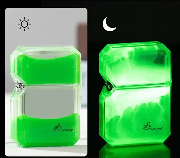 🔥Luminous color quicksand kerosene windproof lighter🔥