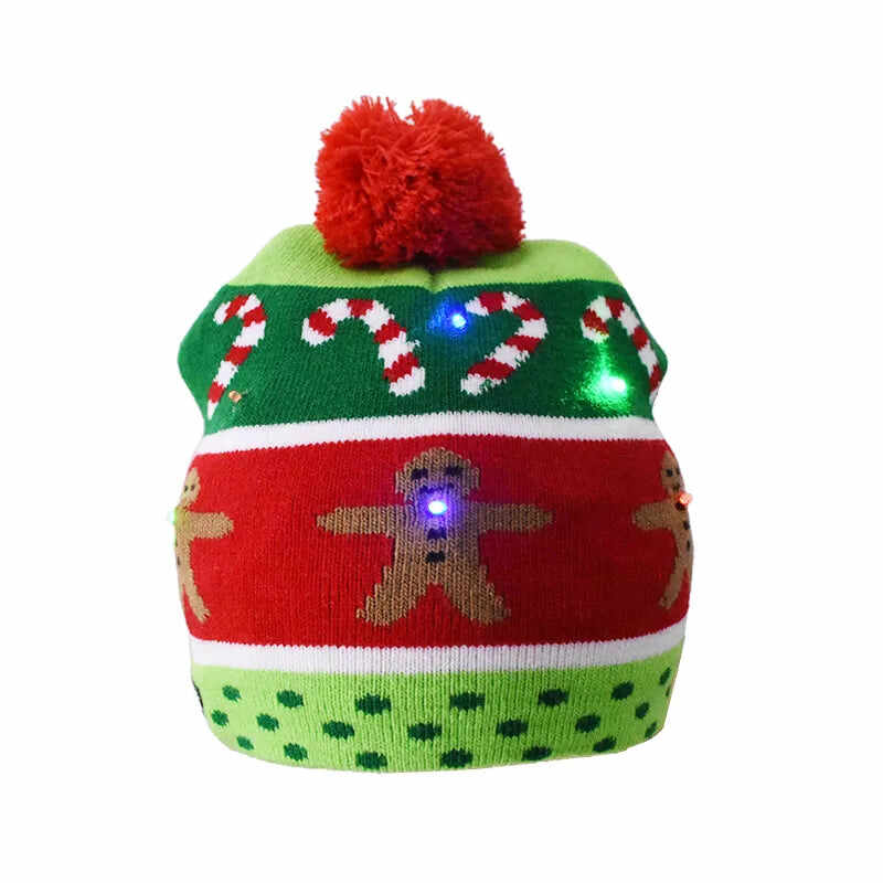 Early Christmas Sale 50% OFFChristmas Theme LED Beanies - Buy 4 Get 1 Free