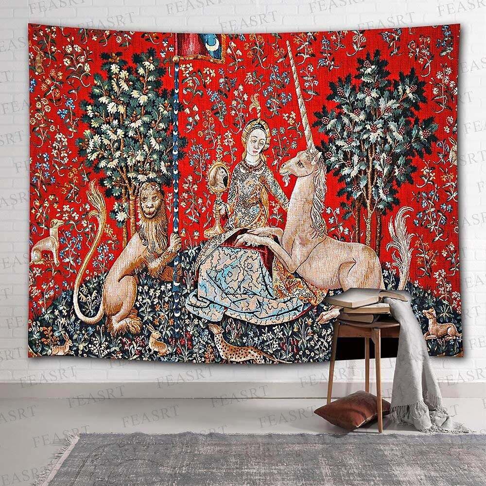 Medieval Princess Wall Tapestry Art Decor