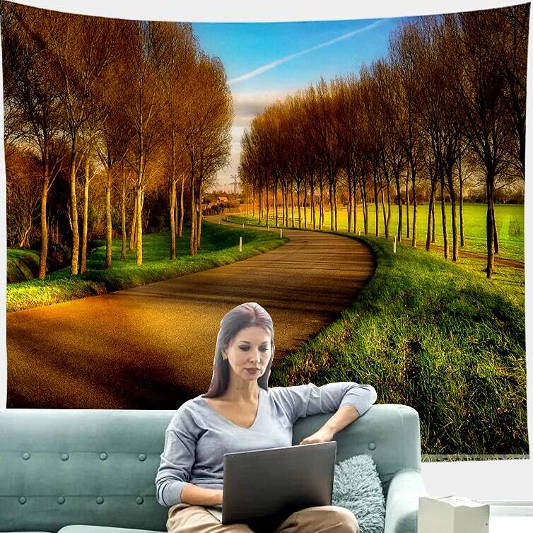 Landscape Forest Large Wall Tapestry Art Decor