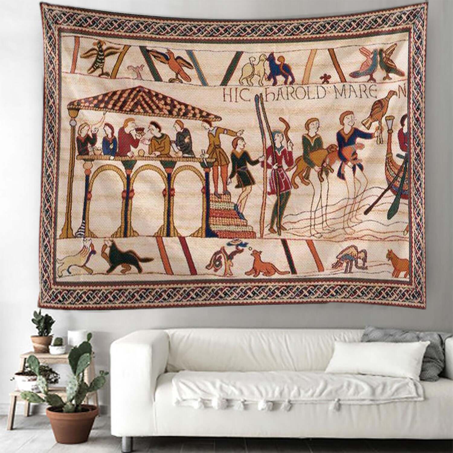 Bayeux Medieval Wall Tapestry Art Decor