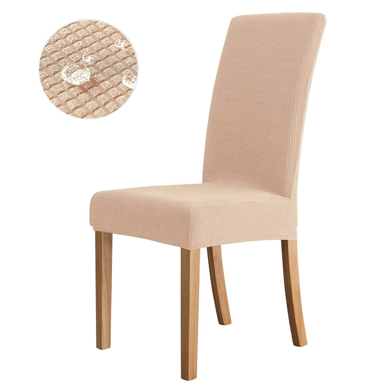 Water Rissistant Dining Chair Covers Jacquard Spandex