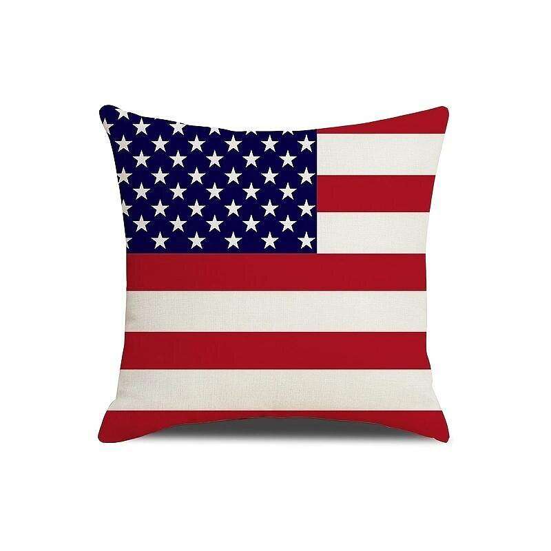 Independence Day Double Side Pillow Cover 4PC Soft Decorative Square Cushion Case Pillowcase for Bedroom Livingroom Sofa Couch Chair