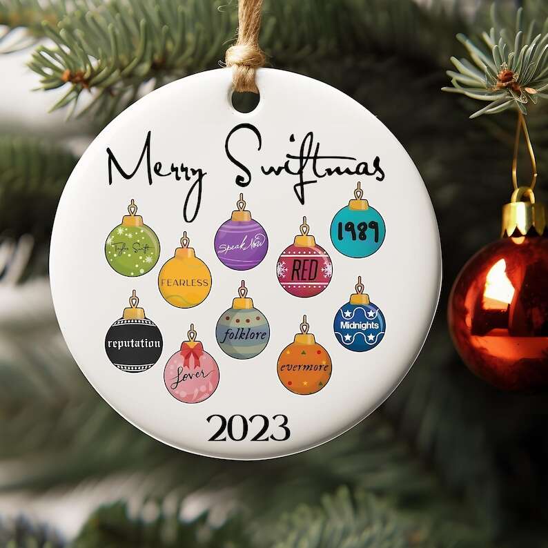 Merry Christmas Ornament - Indie Music Christmas Ornament - Electro Pop Ornament - Best Friend Gift for Xmas - Xmas Gift Decoration