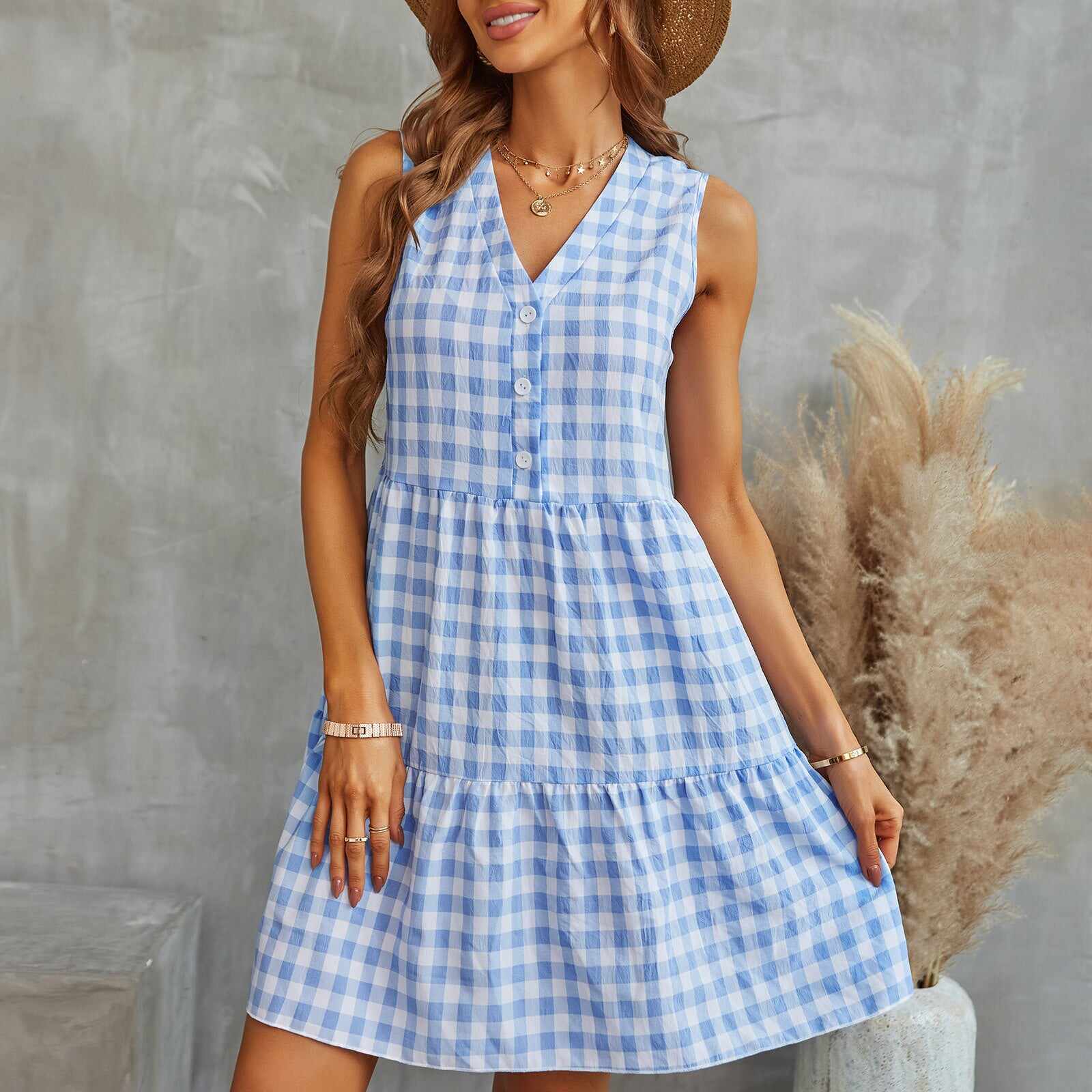 Fashion Plaid Dress