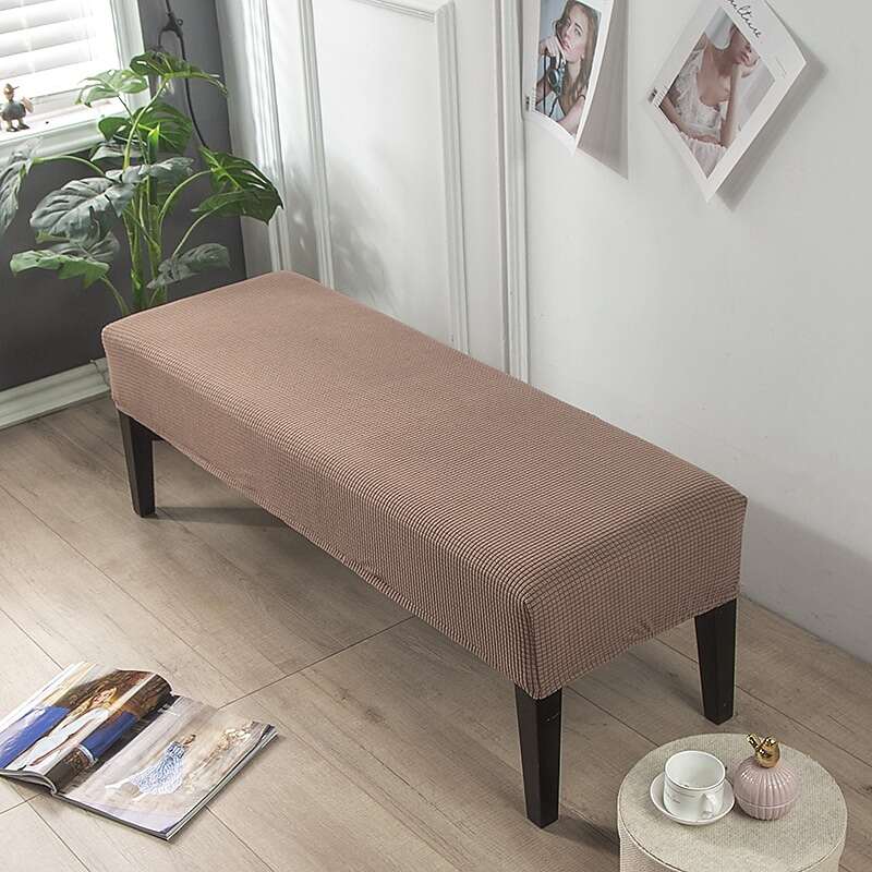 Dining Bench Cover Removable Bench Slipcover Spandex