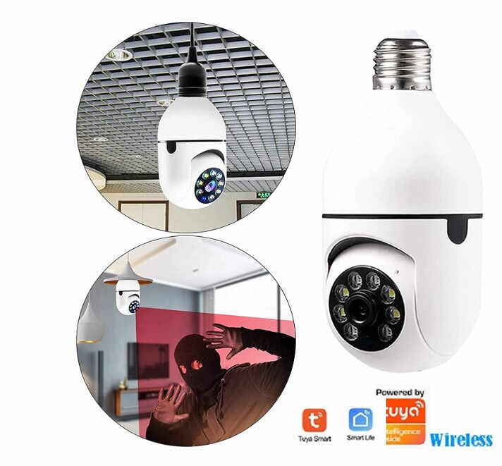 Auto Tracking Panoramic Camera Light Bulb