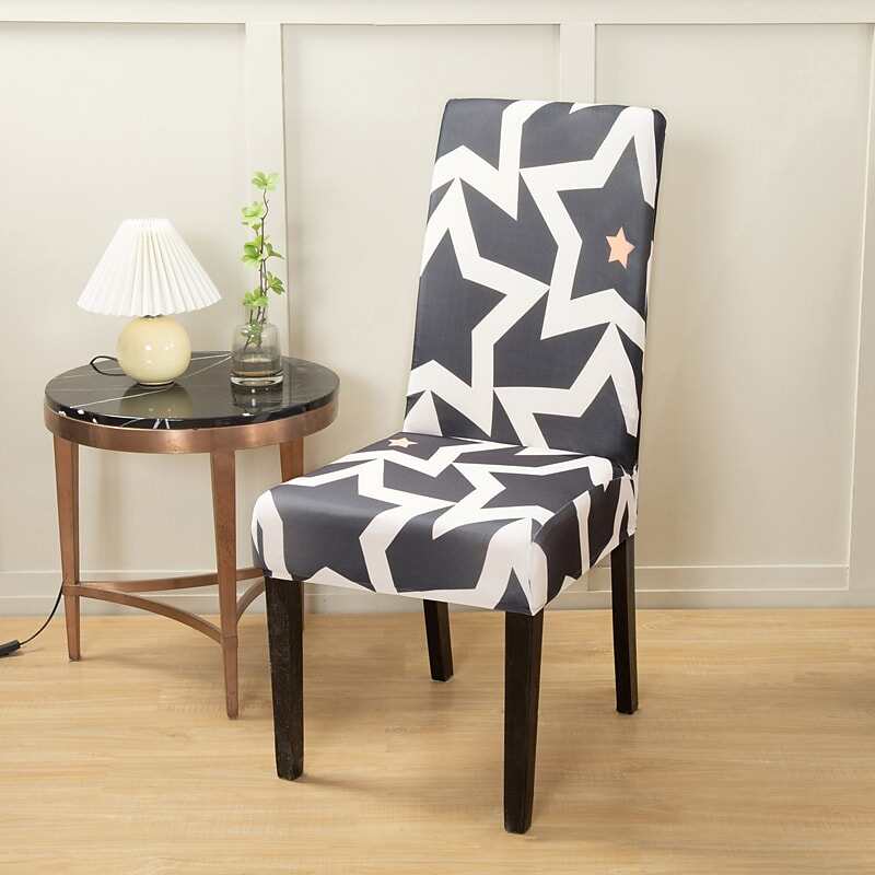 2 Pcs Stretch Kitchen Chair Cover Slipcover