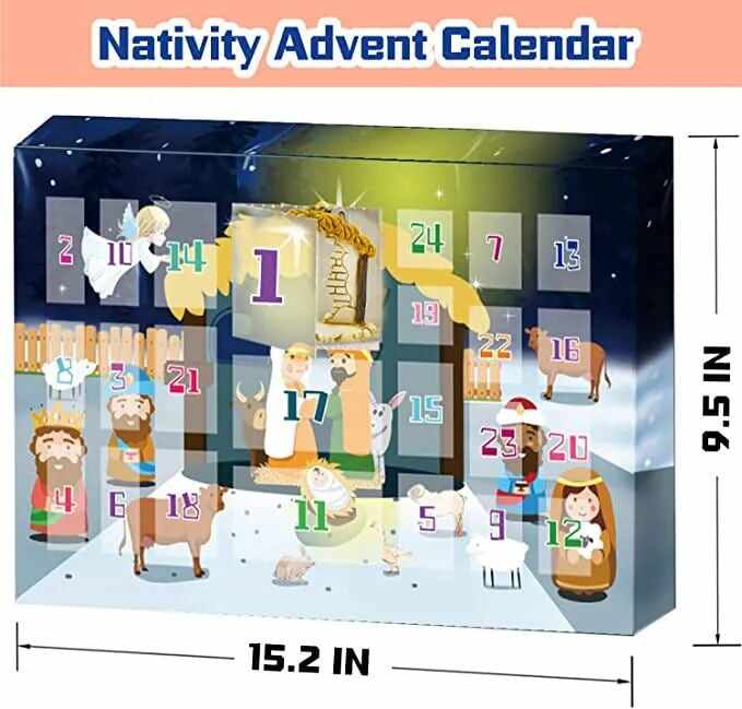 [Christmas Pre-Sale] Nativity Scene Advent Calendar Set