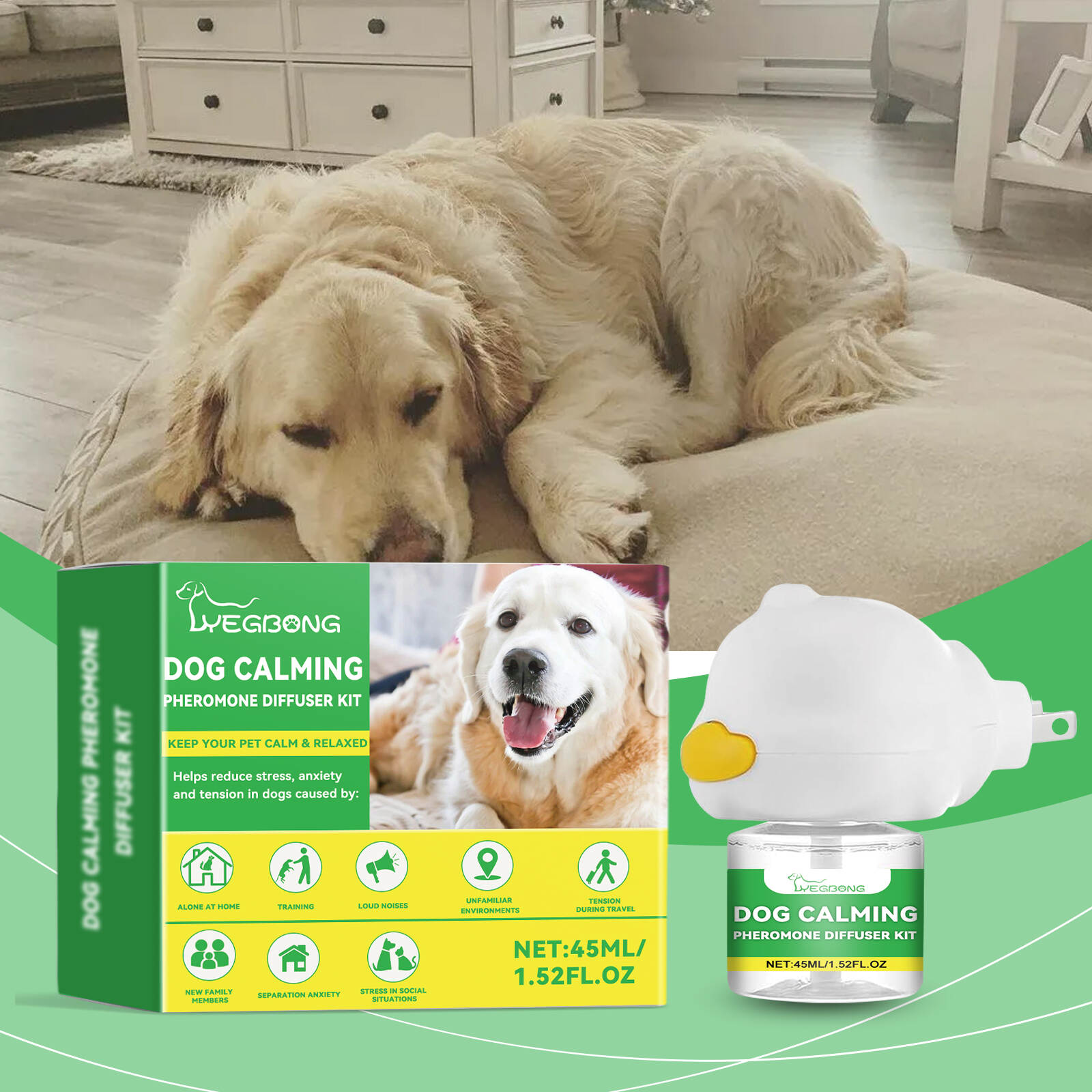 Dog Calming Pheromone Diffuser Kit