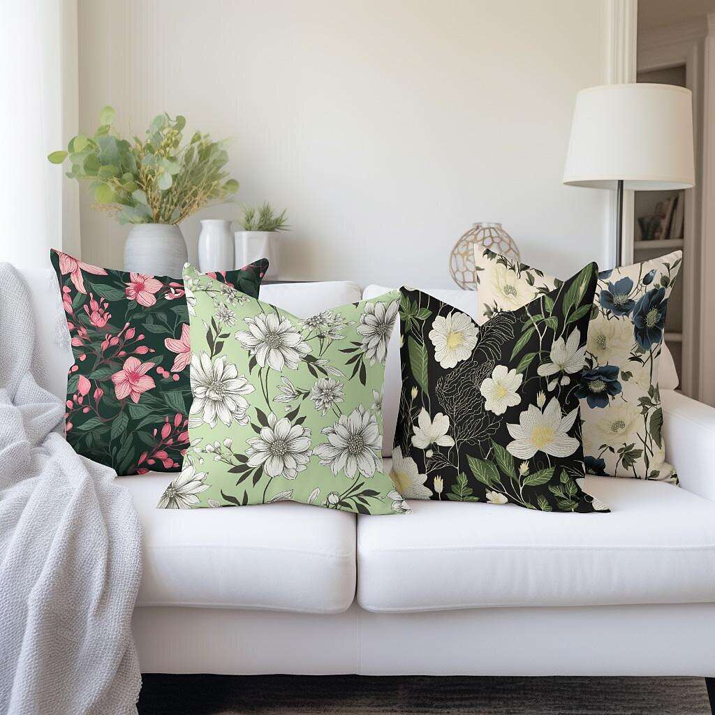 Floral Pastoral Pillow Cover 4PC