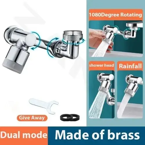 🔥2023 Summer Hot Sale 48% OFF🔥Universal 1080° Swivel Robotic Arm Swivel Extension Faucet Aerator - BUY 3 GET EXTRA 10% OFF & FREE SHIPPING