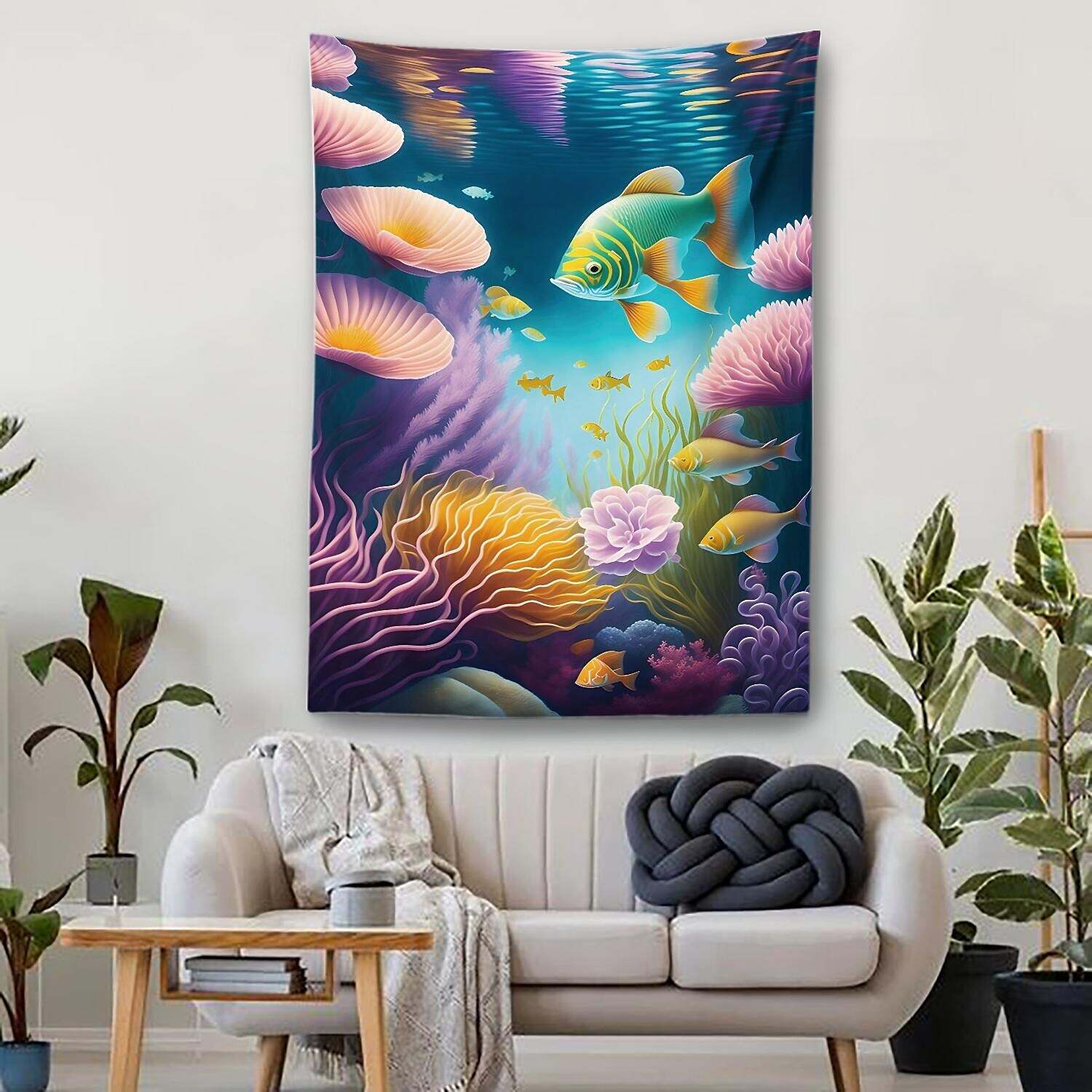 Ocean Fish Wall Tapestry Art Decor