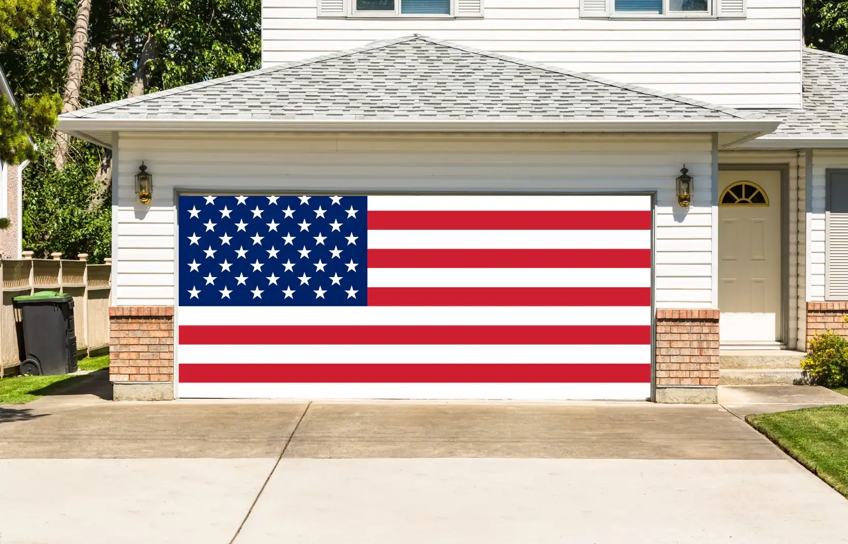 Patriotic Garage Door Mural