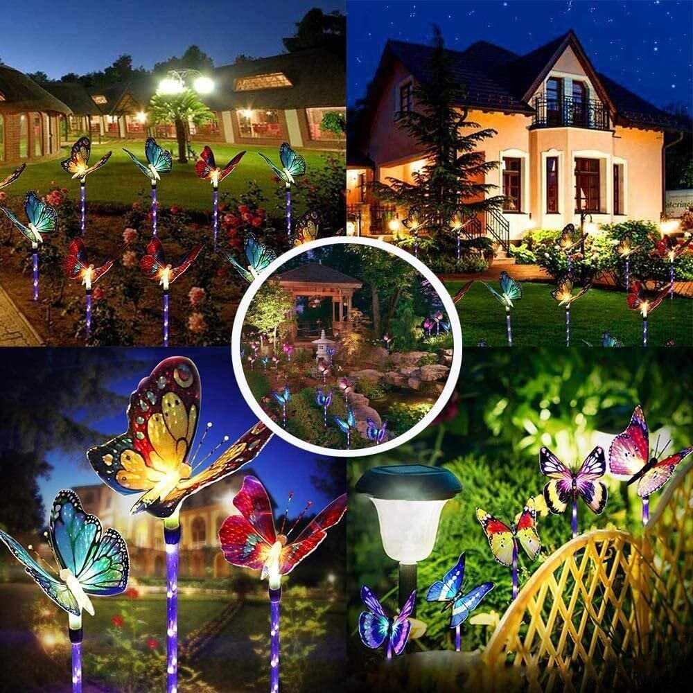 Last Day 50% OFF Outdoor Solar Garden Butterfly Lights Decor