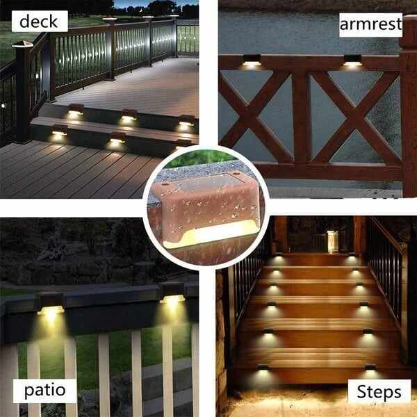 LED Solar Lamp Path Staircase Outdoor Waterproof Wall LightBUY MORE SAVE MORE