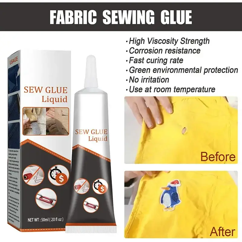 CLOTH REPAIR SEW GLUE