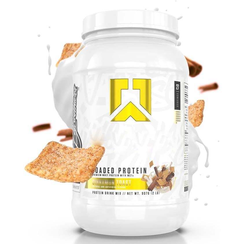 Loaded Protein Powder | 25g Whey Protein Isolate & Concentrate | with Prebiotic Fiber & MCTs | Low Carbs & Low Sugar