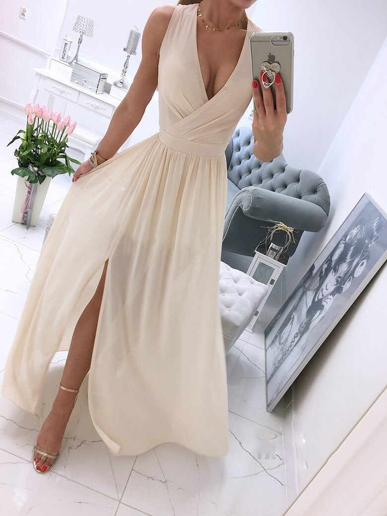 Color Sleeveless Dress