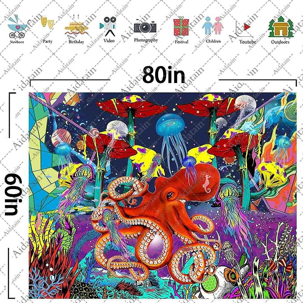 Underwater World Wall Tapestry Art Decor Photograph Backdrop