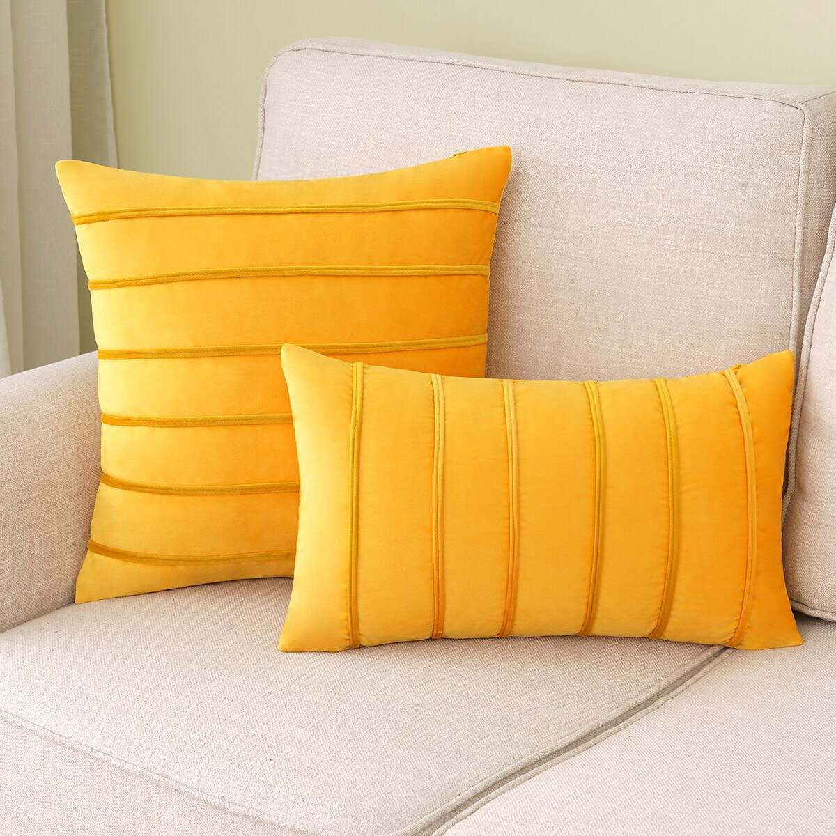 Solid Color Velvet Pillowcase Cushion Cover