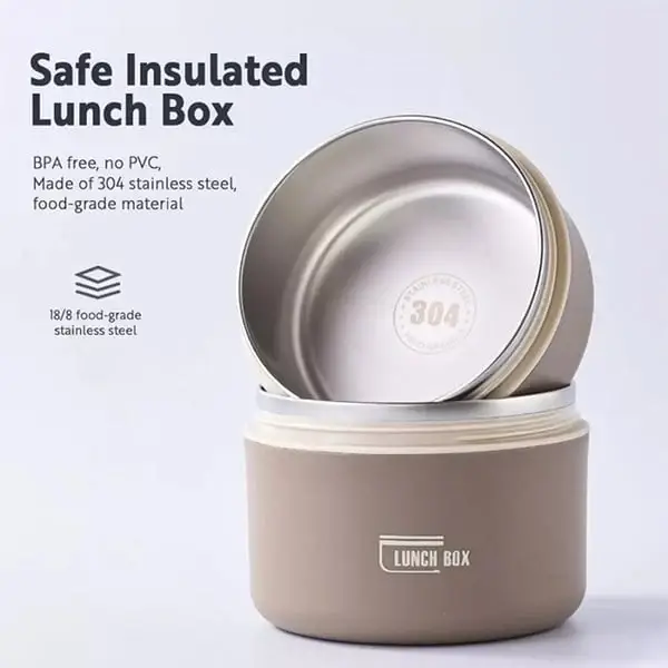 Portable Insulated Lunch Container Set