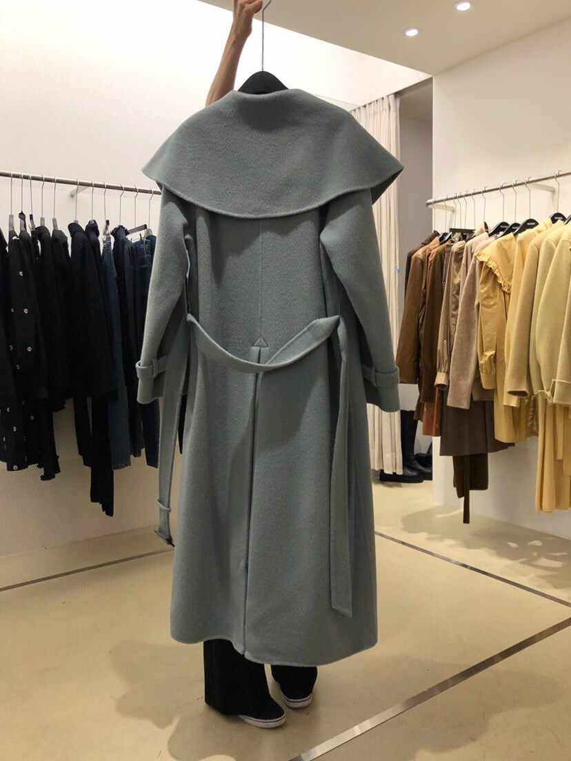 Long Woolen Coat Women