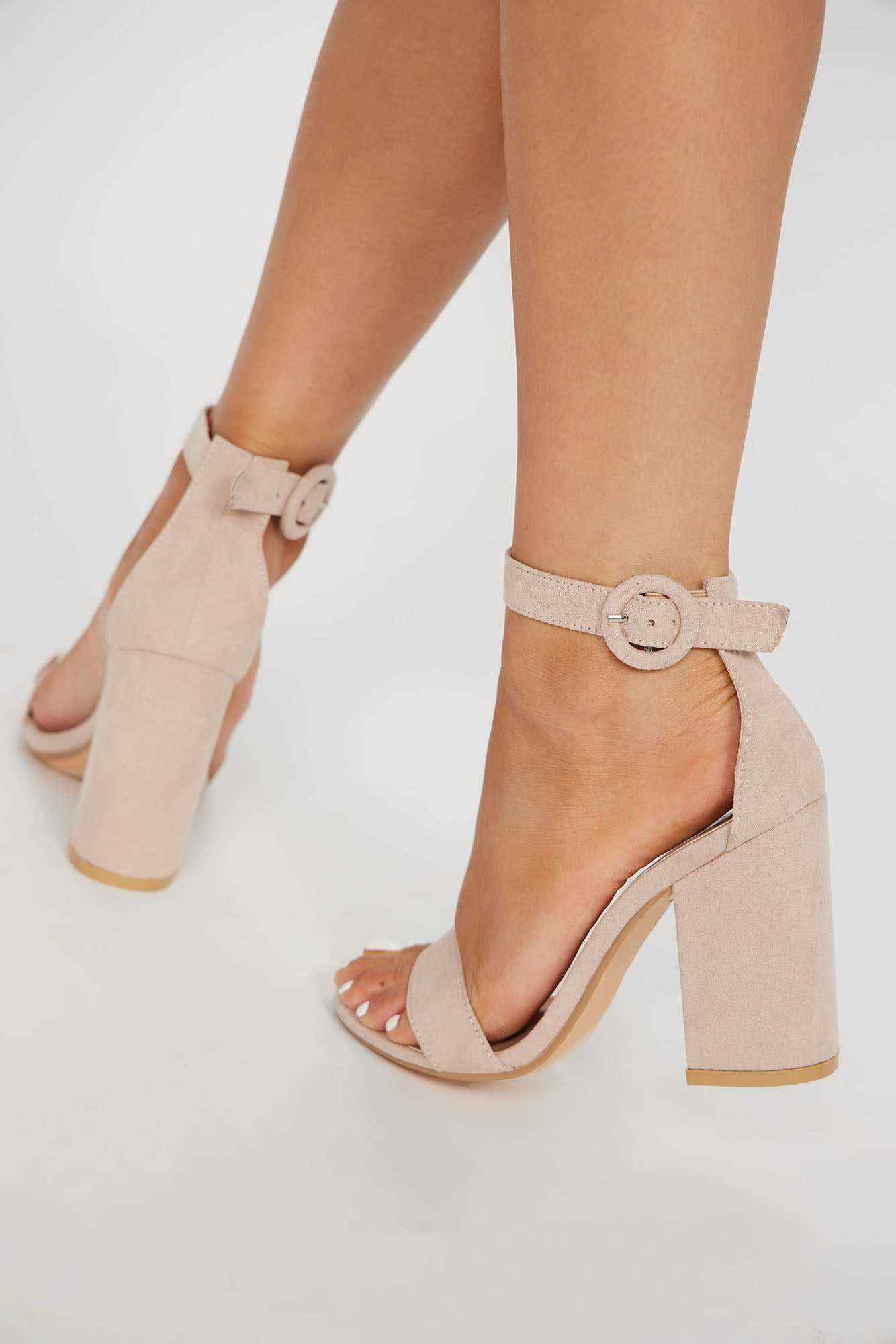 Staying Awhile Heeled Sandals   Beige