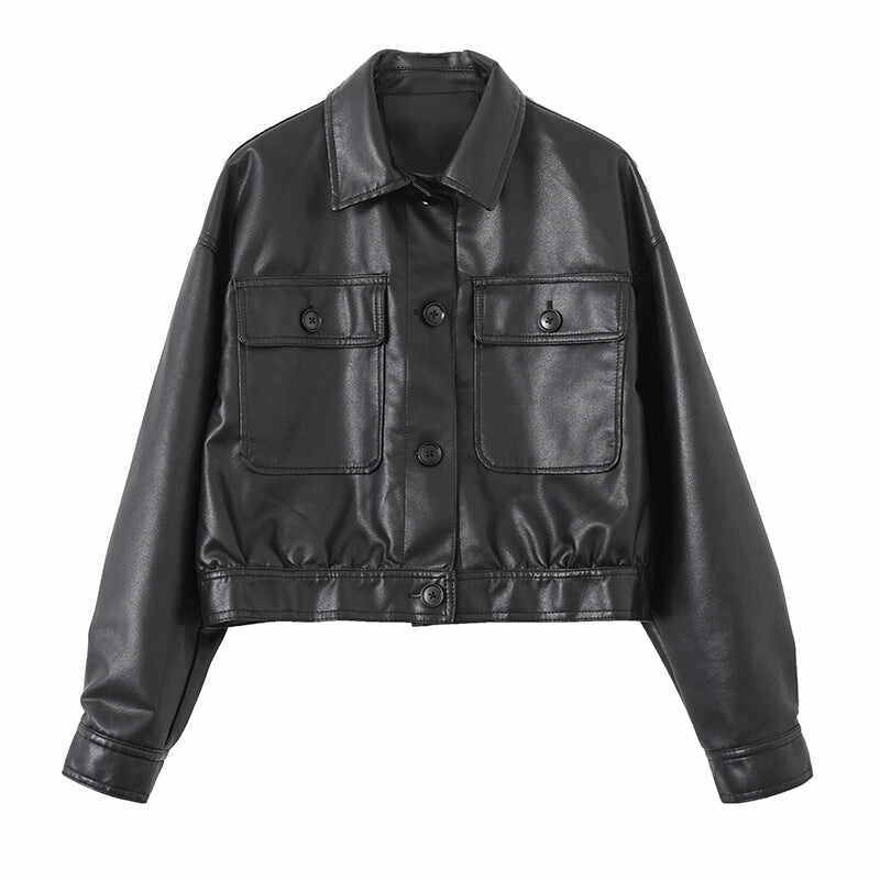 Lapel Collar Leather