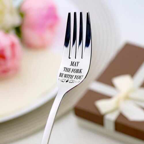 BIG SALE - 50% OFF Engraved Fork (With Gift Box)