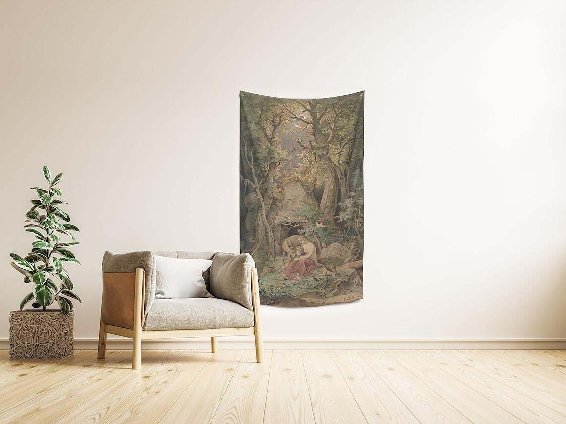 Medieval Painting Wall Tapestry Art Decor