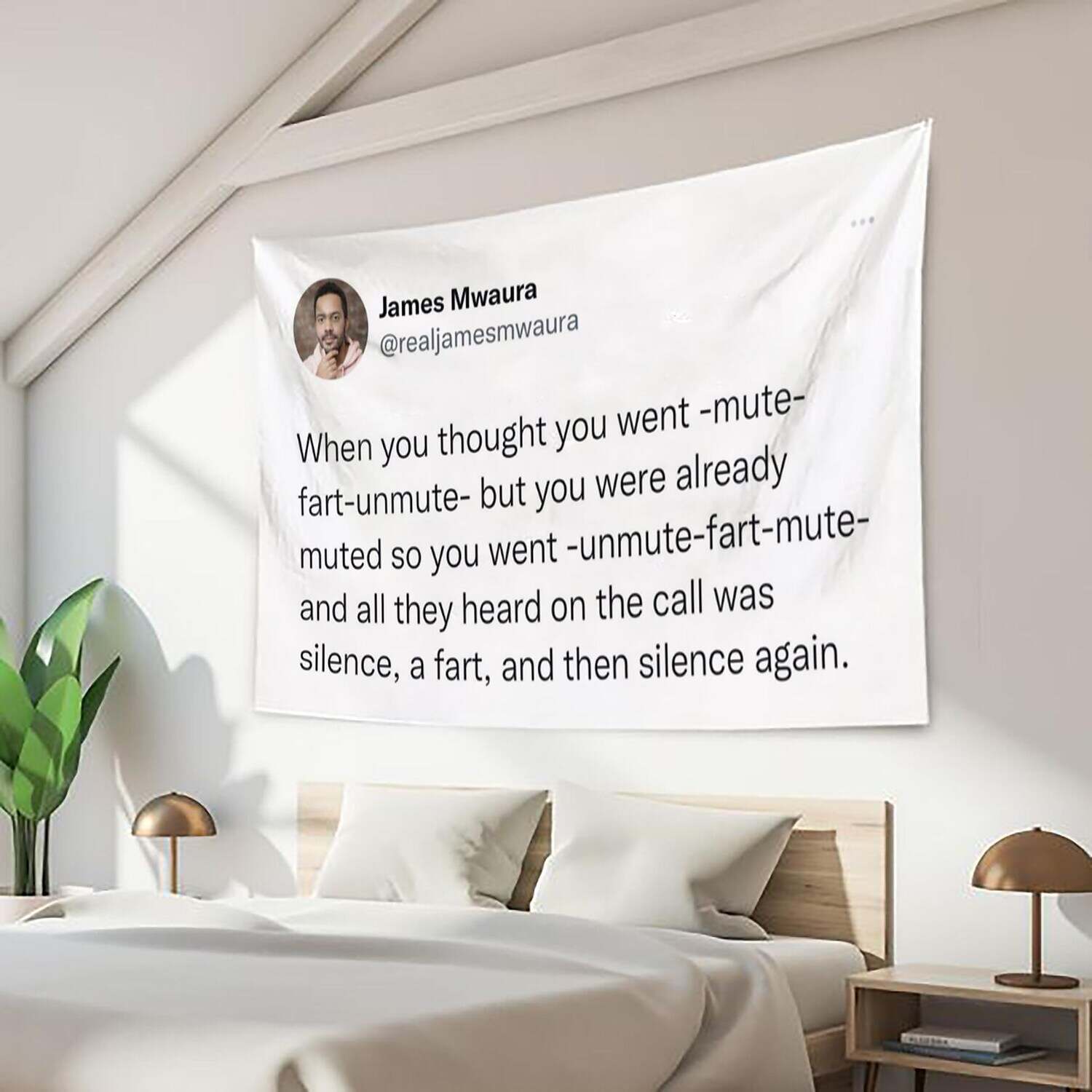 Funny Large Wall Tapestry Tweet Art Decoration