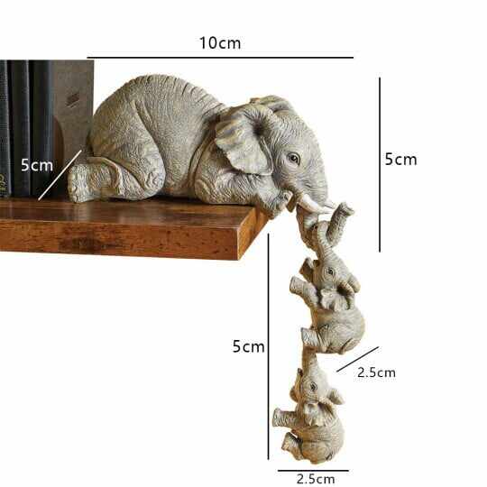 Elephant Sitter Figurines - Set of 3