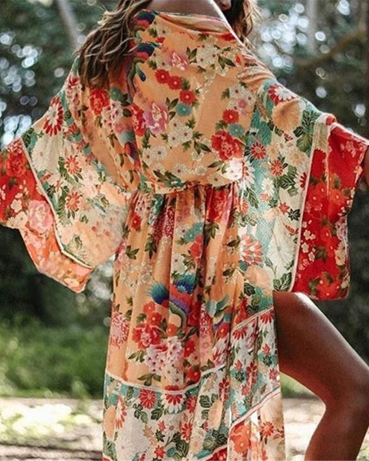 Boho Floral Printed Elegant Woman Cardigans