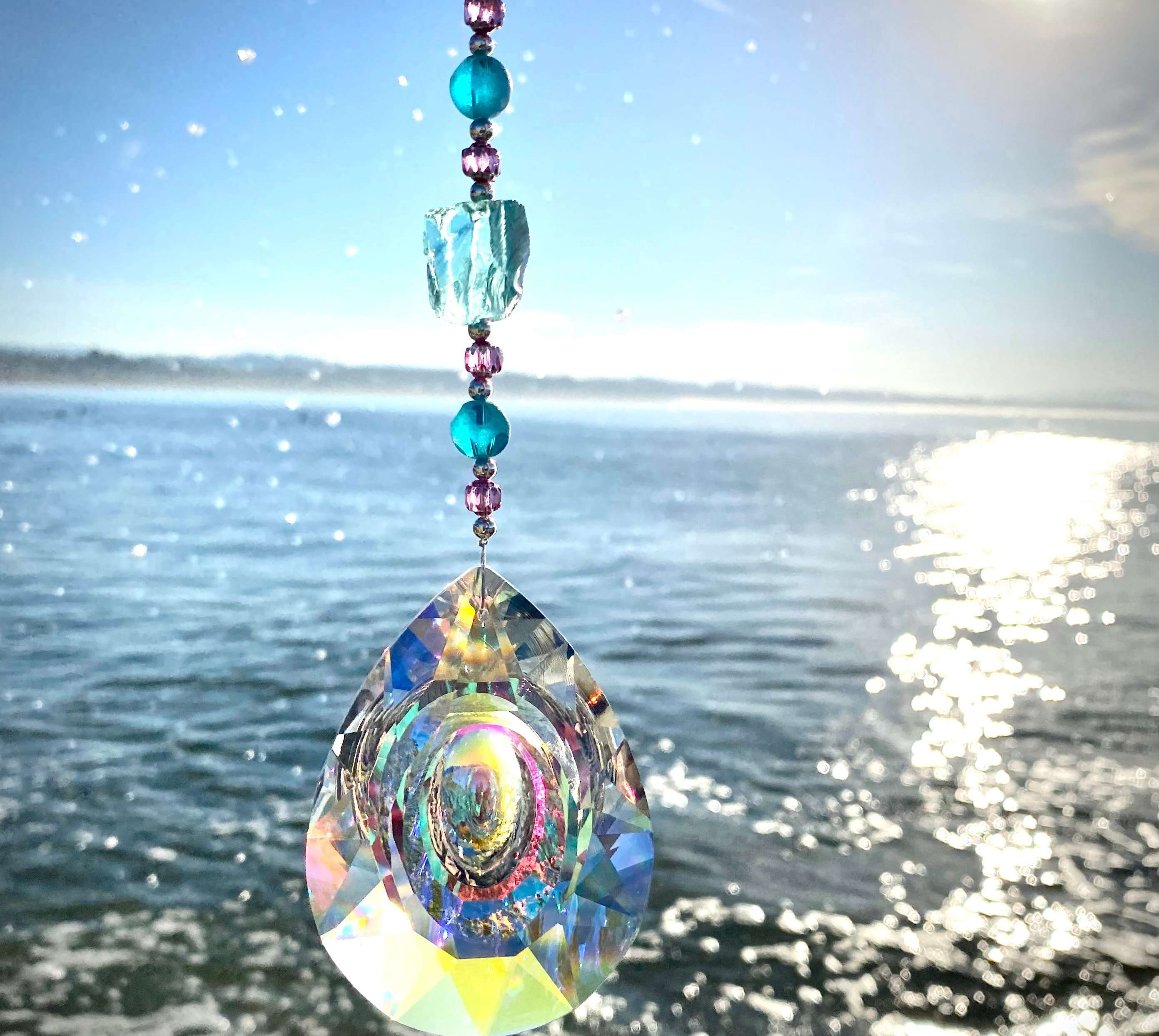 Hanging Chandelier Crystals Prism Suncatcher   Rainbow Maker Home